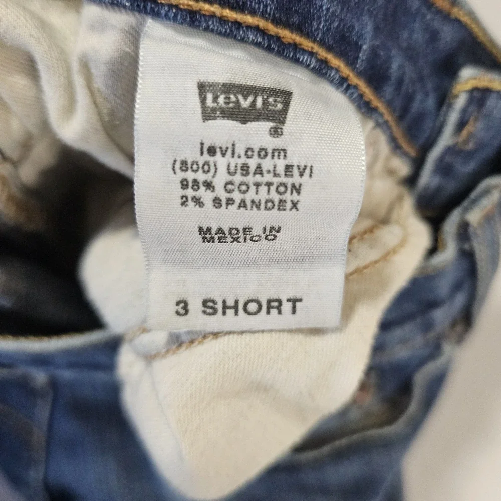 Levis 524 Too Superlow Bootcut Jeans Womens 3 Short 28x29 Blue Denim
